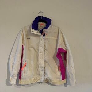 Retro columbia sportswear jacket white